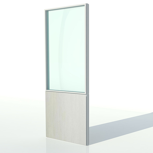 Mampara Business Mixta (2 vidrio)